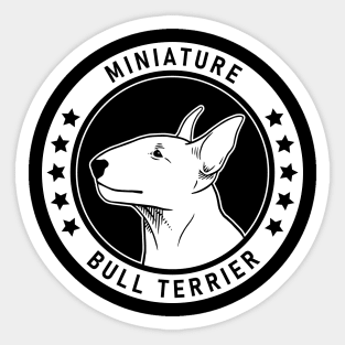 Miniature Bull Terrier Fan Gift Sticker